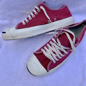 Converse Burgundy Jack Purcells size 8